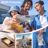 Husa pentru Samsung Galaxy S25 Plus, Torras Ostand MagSafe Series, transparenta