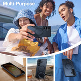 Husa pentru Samsung Galaxy S25 Plus, Torras Ostand MagSafe Series, negru