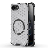 Husa pentru iPhone 16e, Techsuit HoneyComb Shield MagSafe, alb