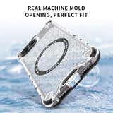 Husa pentru iPhone 16e, Techsuit HoneyComb Shield MagSafe, alb
