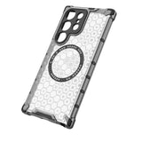 Husa pentru Samsung Galaxy S24 Ultra, Techsuit HoneyComb Shield MagSafe, alb
