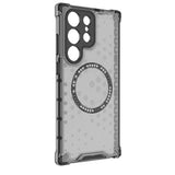 Husa pentru Samsung Galaxy S24 Ultra, Techsuit HoneyComb Shield MagSafe, alb