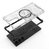 Husa pentru Samsung Galaxy S24 Ultra, Techsuit HoneyComb Shield MagSafe, alb