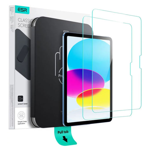 Folie de protectie pentru iPad 10 (2022) 10.9, ESR Tempered Glass Screen Protector UltraFit Tray (2 pack)