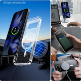 Husa pentru Google Pixel 9a, Torras Diamond MagSafe Series, transparenta
