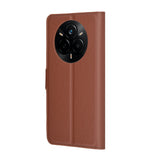 Husa pentru Realme 14 Pro, Techsuit Leather Folio, maro