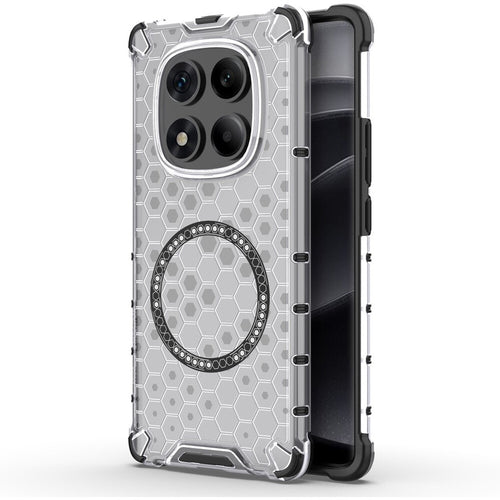 Husa pentru Xiaomi Redmi Note 14 Pro 4G, Techsuit HoneyComb Shield MagSafe, alb