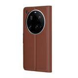 Husa pentru Xiaomi 15 Ultra, Techsuit Leather Folio, maro