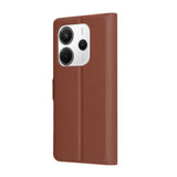 Husa pentru Xiaomi Redmi Note 14 5G, Techsuit Leather Folio, maro