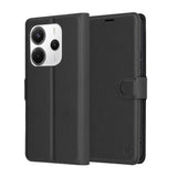 Husa pentru Xiaomi Redmi Note 14 5G, Techsuit Leather Folio, maro