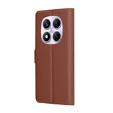 Husa pentru Xiaomi Redmi Note 14 Pro 4G, Techsuit Leather Folio, maro