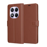 Husa pentru Xiaomi Redmi Note 14 Pro 4G, Techsuit Leather Folio, maro