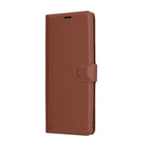 Husa pentru Xiaomi Redmi Note 14 Pro 4G, Techsuit Leather Folio, maro