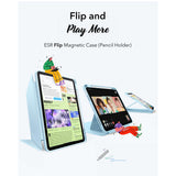 Husa tableta pentru iPad Air 4 2020 10.9, ESR Flip Hybrid (cu Pencil Holder), albastru