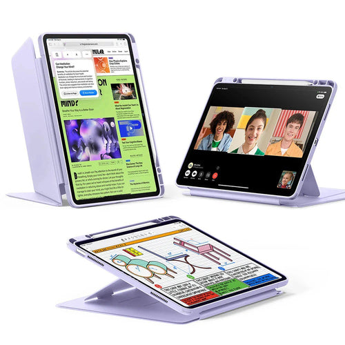 Husa tableta pentru iPad Air 13 (2024), ESR Flip Hybrid (cu Pencil Holder), mov