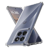 Husa pentru Motorola Edge 60 Fusion, Techsuit Shockproof Clear Silicone, transparenta