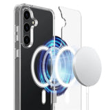 Husa pentru Samsung Galaxy S25 Plus, Techsuit MagSafe Pro, albastru