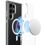 Husa pentru Samsung Galaxy S25 Ultra, Techsuit MagSafe Pro, albastru