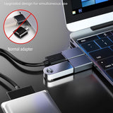 Adaptor Techsuit Premium OTG Adapter Slatevolt (A8), USB 3.0 to Type-C, 5Gbps, 3A, Aluminum Alloy, Fast Data Transfer