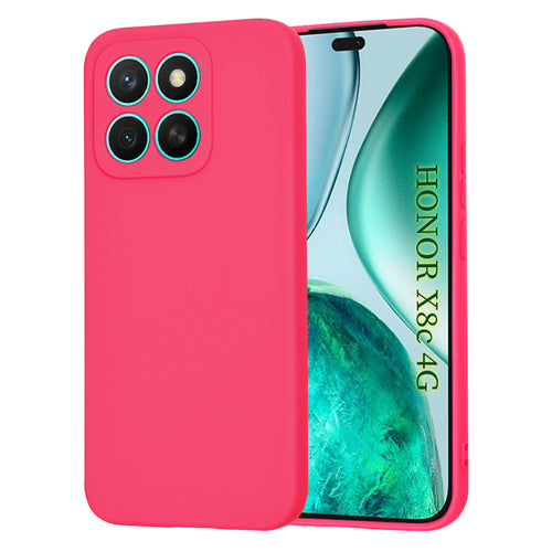 Husa pentru Honor X8c, Techsuit SoftFlex, fucsia