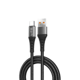Cablu Lito de date (LD22T), USB-A to Type-C, Incarcare rapida, 2.4A, 2m, negru