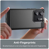 Husa pentru Xiaomi Redmi Note 14S, Techsuit Carbon Silicone, negru