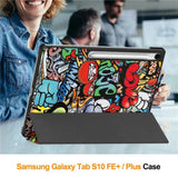 Husa tableta pentru Samsung Galaxy Tab S10 FE Plus, Techsuit FoldPro, Butterfly