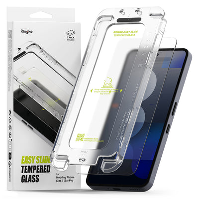 Folie de protectie pentru Nothing Phone (3a), Ringke Easy Slide Tempered Glass (2 pack)