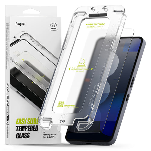 Folie de protectie pentru Nothing Phone (3a), Ringke Easy Slide Tempered Glass (2 pack)