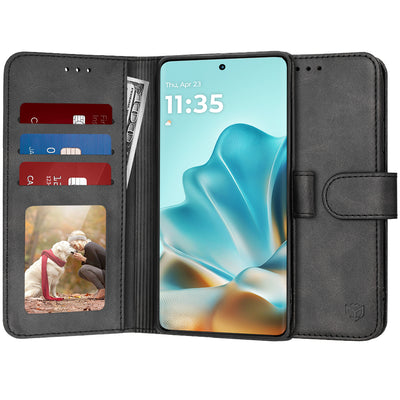 Husa pentru Motorola Edge 60 Fusion, Techsuit Diary Book, negru