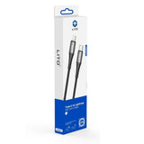 Cablu Lito de date (LD08CL), Type-C to Lightning, Incarcare rapida, 27W, 1m, negru