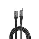 Cablu Lito de date (LD22CC), Type-C to Type-C, Incarcare rapida, 60W, 2m, negru