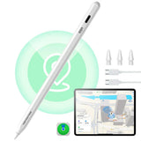 Stylus pen ESR Geo (6C00602), pentru iPad, Magnetic Attachment, Bluetooth, Type-C, Respingere palma, Tilt Sensitivity, alb