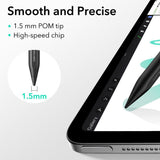 Stylus pen ESR Geo (6C00601), pentru iPad, Magnetic Attachment, Bluetooth, Type-C, Respingere palma, Tilt Sensitivity, negru