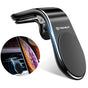Suport auto Techsuit AirGrip (S7), Waterfall-Shaped, Magnetic Sigur Prindere pentru Grila ventilatie, Clema Prindere, negru;argintiu