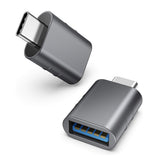 Adaptor Techsuit Premium OTG Adapter Slatevolt (A10), USB 3.0 to Type-C, 5Gbps, 3A, Zinc Alloy