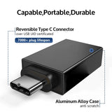 Adaptor Techsuit (2 pack) OTG Adapters Duovoltx (A13), USB to Type-C, 3A, Plug&play, Fast Transfer, 5Gbps, Gri