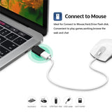 Adaptor Techsuit (2 pack) OTG Adapters Duovoltx (A13), USB to Type-C, 3A, Plug&play, Fast Transfer, 5Gbps, Gri