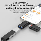 Adaptor Techsuit Premium OTG Adapter Aluvoltx (A18), USB to Lightning, Plug And Play, Aluminum Alloy
