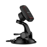 Suport auto Techsuit MagGrip (S6), pentru Bord, Prindere magnetica, 360° Rotation, Suction Cup, 2 Placa metalicas, negru