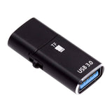 Cititor de carduri Techsuit Card Reader AluVoltX (CC1), 2in1, USB3.0 to Type-C OTG, TF Memory Card, 3A, Plug&Play, Fast Data Transfer, negru
