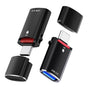 Cititor de carduri Techsuit Card Reader AluVoltX (CC1), 2in1, USB3.0 to Type-C OTG, TF Memory Card, 3A, Plug&Play, Fast Data Transfer, negru