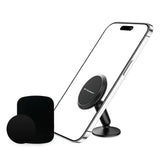 Suport auto Techsuit Premium TinyGrip (S11), Strong N52 Magnets, Universal Suport magnetic, 360A° Rotatie, cu 3M Placa metalicas, negru