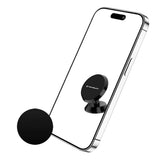 Suport auto Techsuit TinyGrip (S10), Universal Magnetic Mobile Suport, cu Placa metalica, Strong Magnet, negru