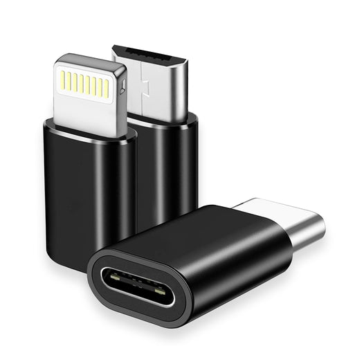 Adaptor Techsuit (3 pack) Premium OTG Adapter Triflashx (A19), 1xUSB-C to USB, 1x USB-C to Micro-USB