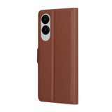Husa pentru Samsung Galaxy S25 Edge, Techsuit Leather Folio, maro
