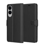 Husa pentru Samsung Galaxy S25 Edge, Techsuit Leather Folio, maro