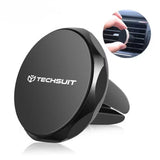Suport auto Techsuit TinyGrip (S9), pentru Grila ventilatie, cu Placa metalica, Strong Magnet, Universal Compatibility, negru