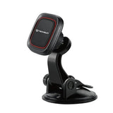 Suport auto Techsuit MagGrip (S6), pentru Bord, Prindere magnetica, 360° Rotation, Suction Cup, 2 Placa metalicas, negru