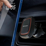 Suport auto Techsuit MagGrip (S5), Secure Prindere magnetica pentru Grila ventilatie, Rotation Angle 360°, cu Placa metalicas, negru